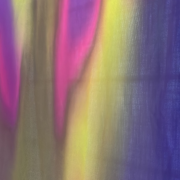 Beautiful, sheer swimsuit, cover up. One shoulder maxi length. Size M - Picture 7 of 8